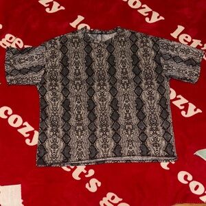 Snakeskin Patterned T-Shirt